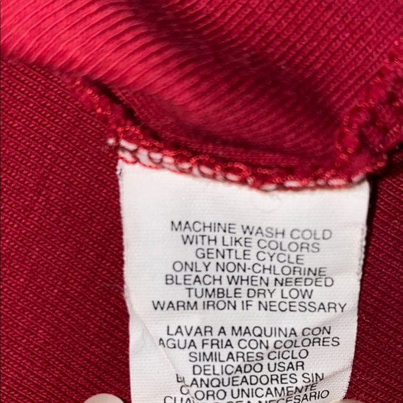 JONES NEW YORK SPORT v neck short sleeve top burgundy stretchy soft NEW size XL - Picture 4 of 7